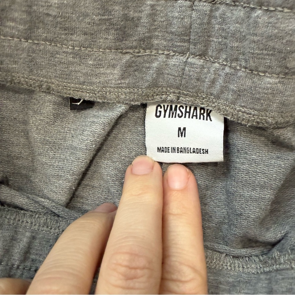 Gymshark Crest Joggers in light grey marl size medium - Picture 5 of 6